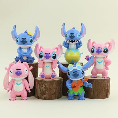 6 Pack Anime Collectible Figures - Creative Model Ornaments for Fans