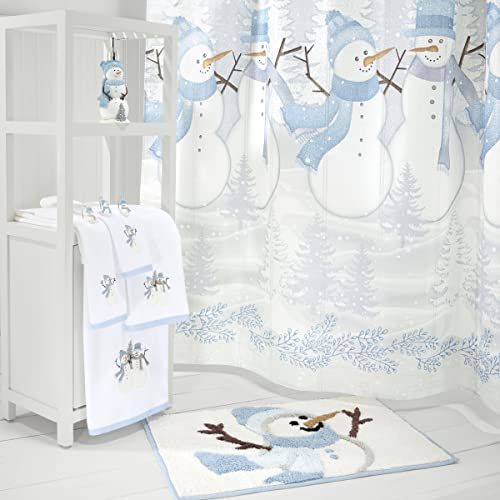Christmas Bath Towel - Soft Absorbent Cotton Snowman Design