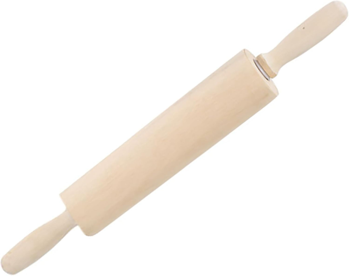 Skiennix 13.8 Inch Wooden Rolling Pin - Perfect for Kneading Dough for Bread, Pizza, Cookies & Noodles