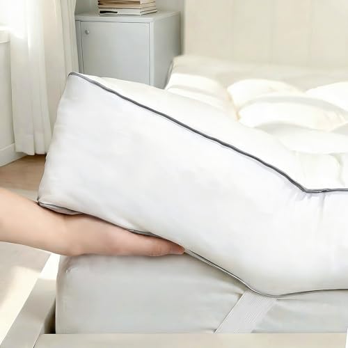 Queen 5 Inch Memory Foam Mattress Topper with 2000 GSM Fill - White