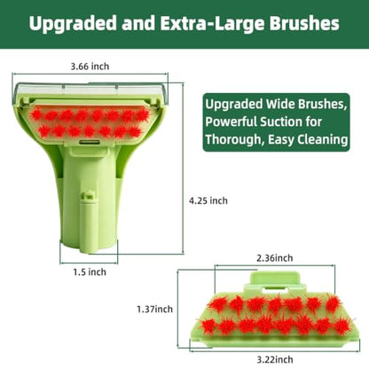 4-Inch Tough Stain Brush Tool Set for Bissell Little Green Mini - Replacement Nozzle + Brush Inserts