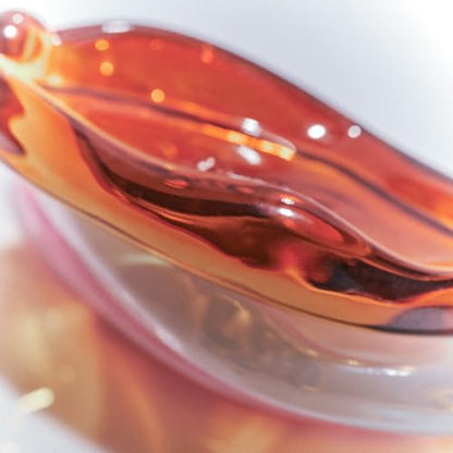 Orange Glass Incense Holder for DedCool 01 Taunt - Ash Catcher & Display