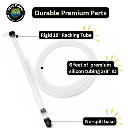 18 Inch Auto Siphon for Homebrew Wine Beer Mead Transfer Equipment