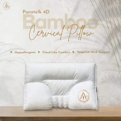 Ergonomic Cervical Pillow for Neck Support, Side, Back & Stomach Sleepers
