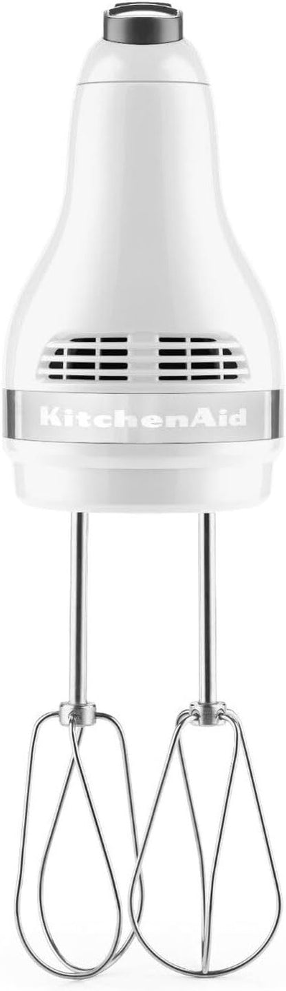 KitchenAid 5 Ultra Power Hand Mixer - High Speed, White | Set of 2 for Effortless Mixing