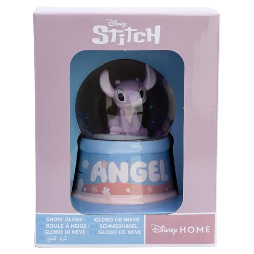 Snow Globe with Stitch Figurine & Angel Variation in Gift Box - Crystal Ball Decor