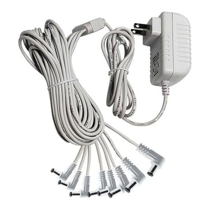 4.5V Power Adapter with 8 Output Ports for Lemax Lighted Christmas Village Accessories - Compatible with Various Series - Variations of THIS listing