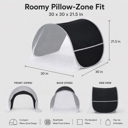Night Shift Light-Blocking Bed Tent with Mesh Vents for Sleep Privacy