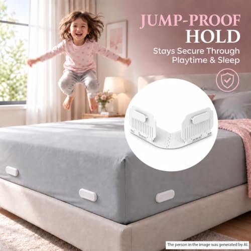 4 Pack Bed Sheet Holders for Corners - Keep Sheets Taut & Secure