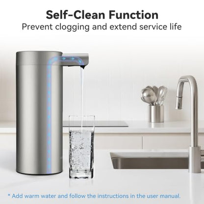 Automatic Liquid Soap Dispenser Touchless Stainless Steel Rechargeable - Silver