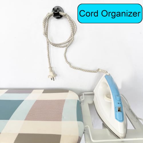 Iron Cord Holder Minder Clip Management for Ironing Board Black 2 Pack