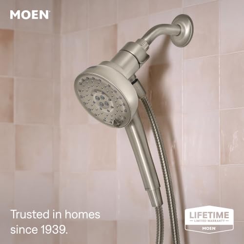 Moen Magnetix 8-Function Spot Resist Brushed Nickel Handheld Shower with Power Boost - Variation: PowerBoost