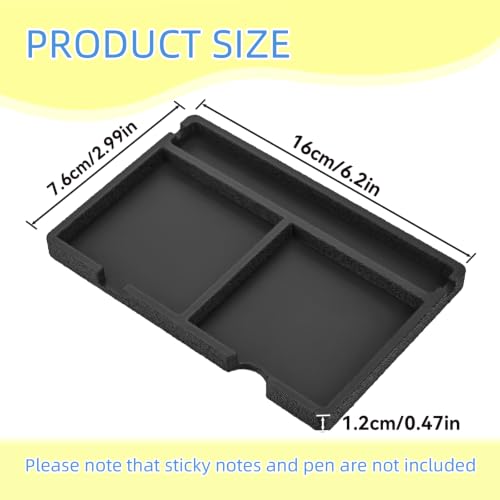 3x3 Inch Sticky Note Holder with Templates and Dispenser for Office Home and School