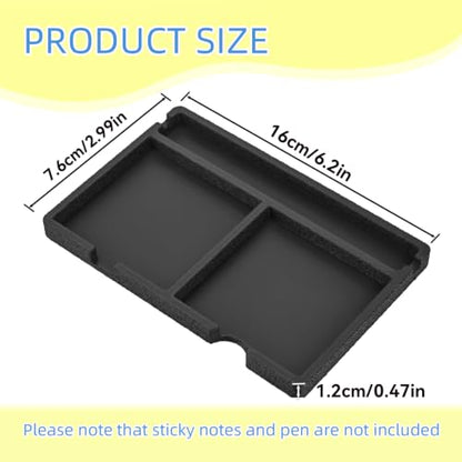 3x3 Inch Sticky Note Holder with Templates and Dispenser for Office Home and School