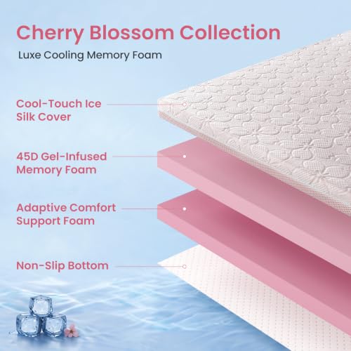 Queen Cooling Gel Memory Foam Mattress Topper - 3 Inch High Density Elite