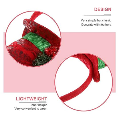 Christmas Top Hat Headband for Holiday Party & Decoration