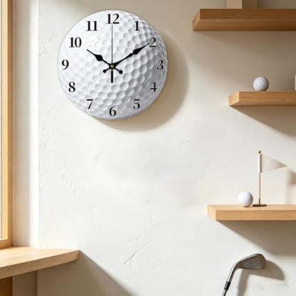Golf Wall Clock Silent Non-Ticking 12 Inch - Golf Ball Texture Decor - Variation of THIS listing