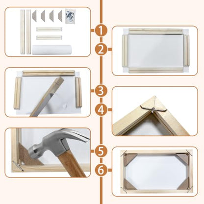 14x18 Inch Canvas Frame for 40x50 cm Artwork DIY Wooden Wall Art Kit
