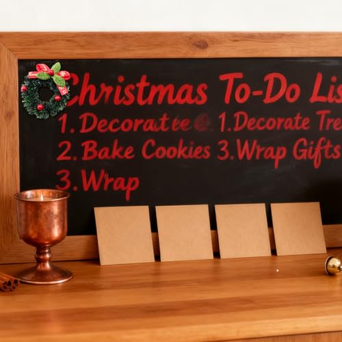 Christmas Fridge Magnets with Mistletoe Design - Style8, Cute Wreath Xmas Refrigerator Decor