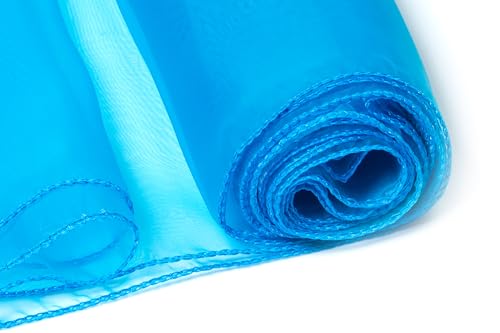 Blue Organza Table Runners Pack of 10 12 x 108 Inch for Wedding and Events
