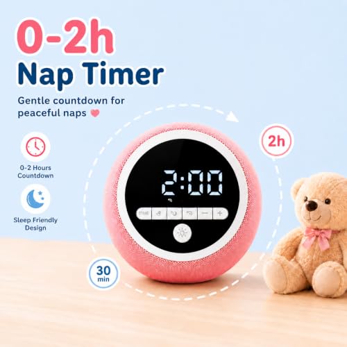 Kids Sleep Training Alarm Clock with Sun and Moon Night Light and Nap Timer