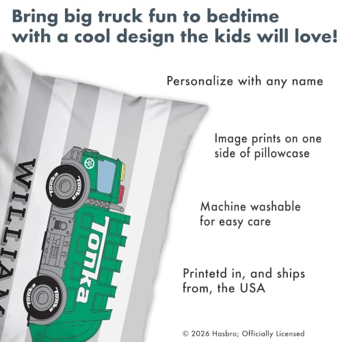 Let’s Make Memories Fire Truck Pillowcase for Kids - Microfiber, Striped Variation