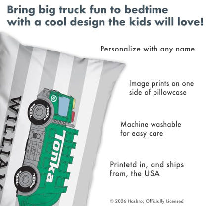 Let’s Make Memories Fire Truck Pillowcase for Kids - Microfiber, Striped Variation