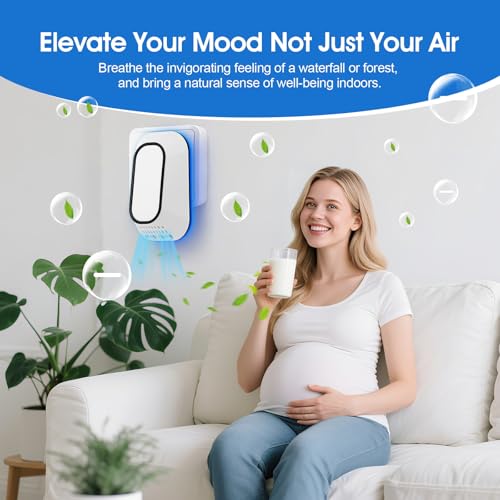 Plug in Negative Ion Air Purifier for Home & Office, Compact & Quiet