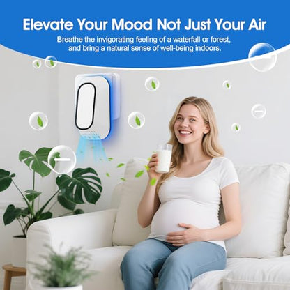 Plug in Negative Ion Air Purifier for Home & Office, Compact & Quiet