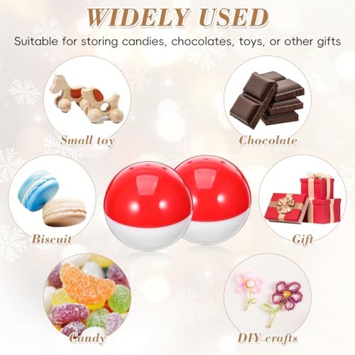 50 Pack Vending Machine Capsules - 2.7 Inch Plastic Gumball Containers for Prizes & Party Favors