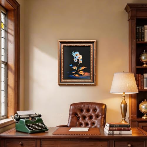 Vintage 8x10 Gold Picture Frame - Antique Photo Frame with Wall Mount & Stand - Variation FGXK-8X10-G-1P