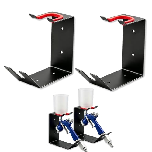 2Pcs Heavy-Duty Paint Gun & Spray Gun Wall Mount Stand with Wall Mount – DIY & Garage