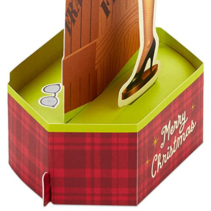 Hallmark Paper Wonder Displayable Pop Up Christmas Card (A Christmas Story Leg Lamp)