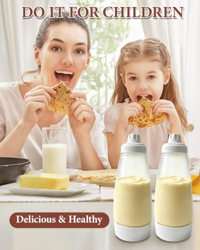Large 1000ml Pancake Batter Dispenser Bottle for Waffles Crepes & Baking