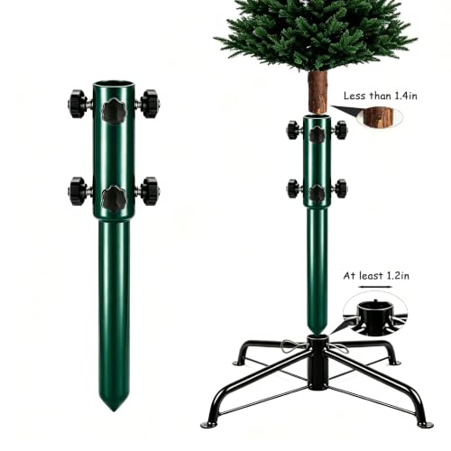 Christmas Tree Extension Pole with 6 Hand Tightening Knobs - Height Adjuster