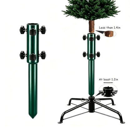 Christmas Tree Extension Pole with 6 Hand Tightening Knobs - Height Adjuster