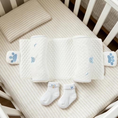 Kids Pillow Case Blue Soft Cotton Breathable Washable Support
