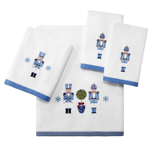Christmas 2 Pack Cotton Bath Towels - Soft & Absorbent Holiday Decor