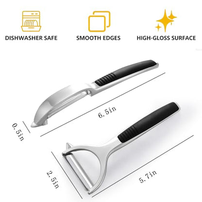 Vegetable Peeler Set - Y and I Shaped Kitchen Peelers for Potatoes