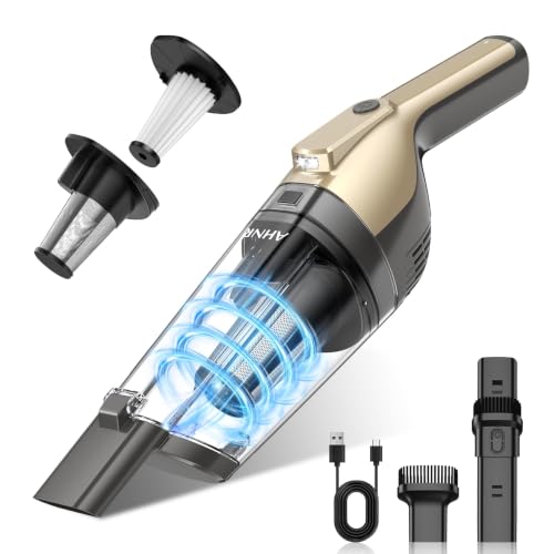 Cordless Handheld Car Vacuum Cleaner with Powerful 16KPA Suction & Accessories