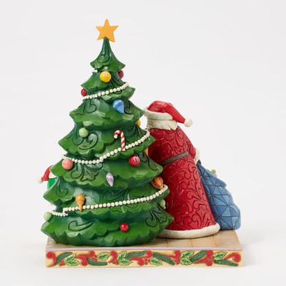 Christmas Santa Figurine with M&M's Characters - Jim Shore Handcrafted Decor