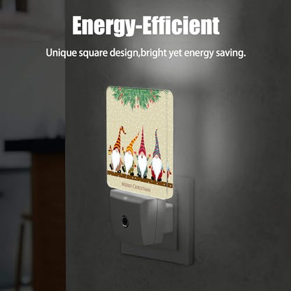 Christmas Santa Claus Night Light Dusk to Dawn Sensor Lamp Wall Decor for Home & Kids - Boys Girls Women Men Gifts