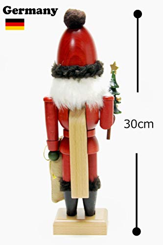 German Christmas Nutcracker Santa Claus - 12 Inch Erzgebirge Handmade Decor