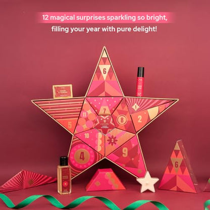 Carnatia 12 Days of Sparkle Christmas Advent Calendar Set of 12 Festive Fragrance Products