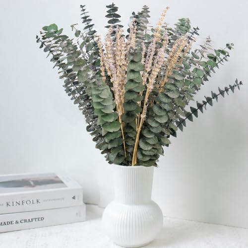 52 PCS Preserved Eucalyptus and Lavender Shower Bundle for Bathroom Decor