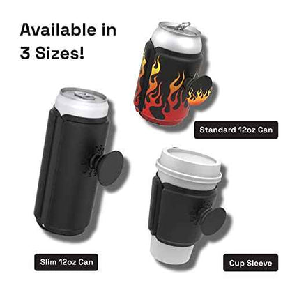 PopSockets PopThirst Can Holder, No-Slip Insulated Grip for Cans ? Claim to Flame