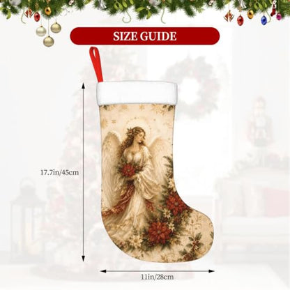 Christmas Stocking 18 Inch Hanging Holiday Decor for Fireplace Mantel