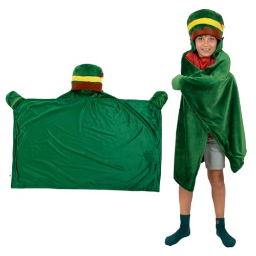 Elf Buddy Hooded Throw Blanket - Christmas Kids Bedding, 30x50 inches