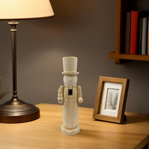 DIY Wooden Nutcracker Soldier Ornament - Unfinished Christmas Decor