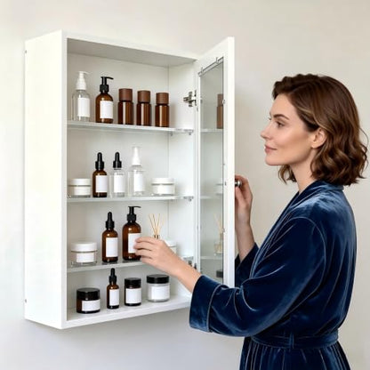Acrylic Medicine Cabinet Shelves Set - Transparent 13.25 x 2.99 x 0.31 Inches, Pack of 4